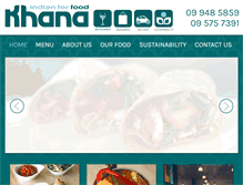 Tablet Screenshot of khana.co.nz